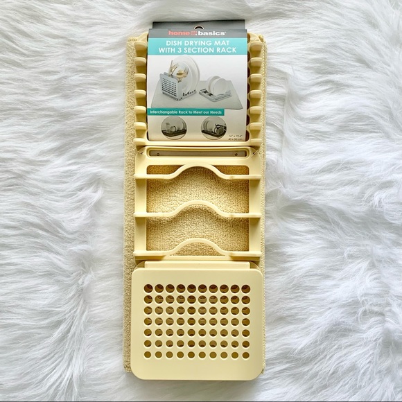 Dish Drying Mat w/ 3 Section Rack - Picture 5 of 5